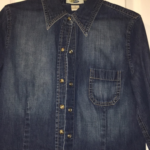 Old Navy Denim Shirt - Picture 2 of 4